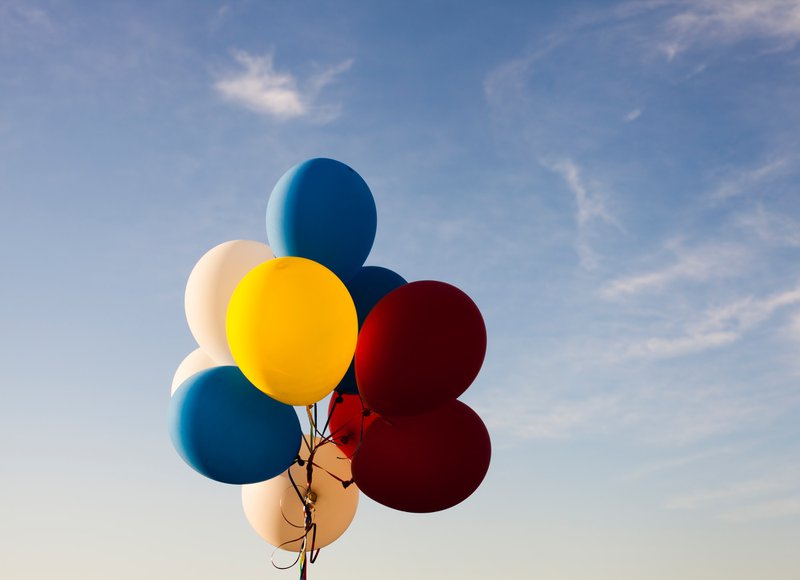 Balloons on a string